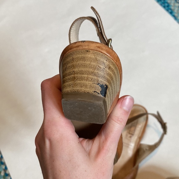 Pikolinos Elba slingback court shoe soft brown leather - Picture 9 of 10